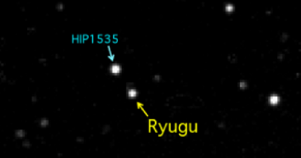 はやぶさ２が目標の小惑星「リュウグウ(Ryugu)」の撮影に成功
